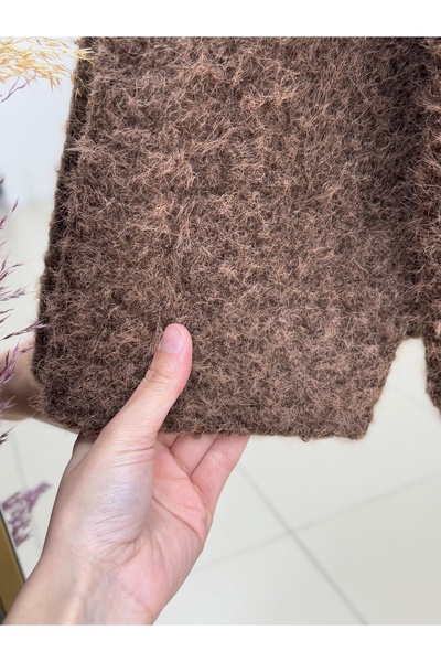 BENAHOLL Μπουφάν Eara με διπλή τσέπη με χρυσά κουμπιά Mango Cashmere-BN4541 Καφέ