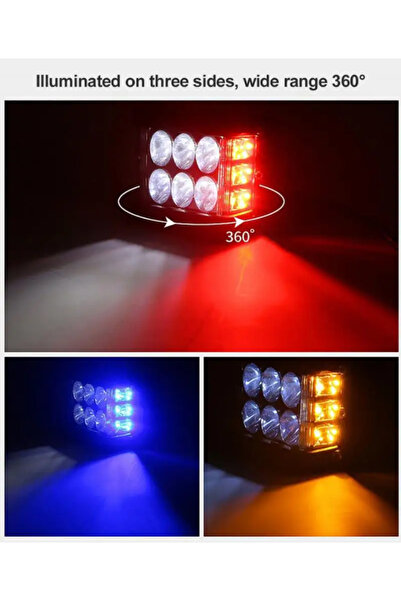 Smart LED Work Light Bar, 4 Inch Dual Color Side Shooter Pods with White and Amber Lighting, Off-Road