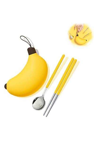 Generic Banana Chopsticks Set, Stainless Steel Cutlery Set, Stainless Steel C...