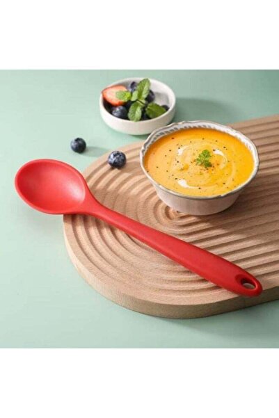 Generic Silica Gel Density Spoon Home Kitchen Large Silicone Spoon Salad Spoo...