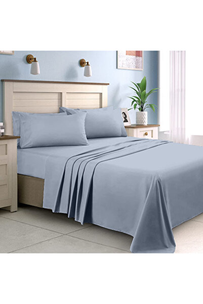 Five Store Ranforce cotton bed sheet, density 120 g/m2, light gray, 240 x 260cm, 1 pc.
