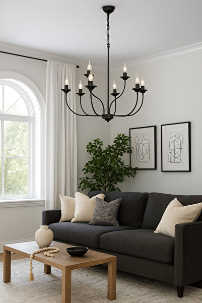 SimaAvize Klasik Şamdan Tarz Yatak Odası Salon Oturma Retro Salon Avize