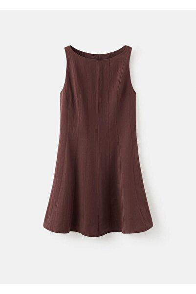 MANGO Woman Lyocell dikiş detaylı elbise
