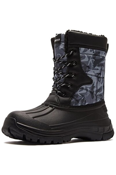 OEM Μπότες HOBIBEAR, αδιάβροχες, με γούνα, μέγεθος 38, χρώμα μαύρο και γκρι