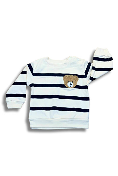 YusGos Striped Bear Teddy Bearn Flowy Baby Boy Set