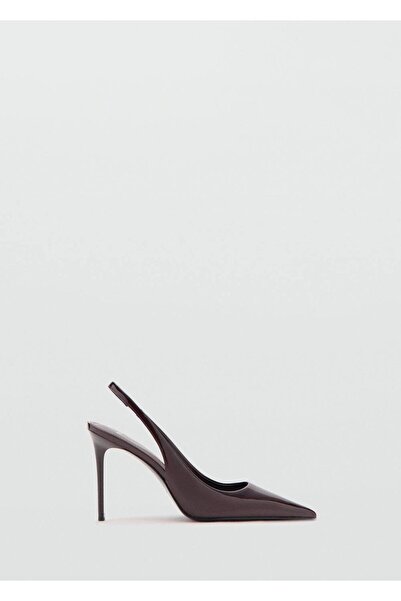MANGO Woman Topuklu rugan deri ayakkabı