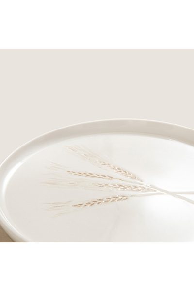 Chakra Spiga Pasta Tabağı 20 CM Natural