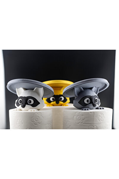 modu3d Tuvalet Kağıdı Hırsızları! Yedek tuvalet kağıdı tutucusu 3 Adet