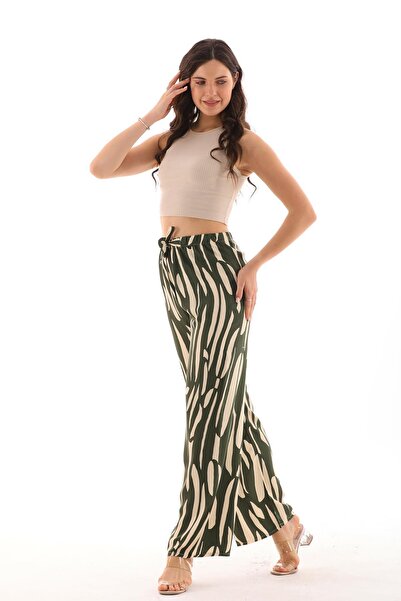 charamela Women's Elastic Waist Comfortable Fit Palazzo Pants -