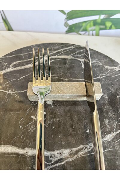 AURASTONEE Yeşil Mermer Çatal Bıçak Tutucu Set