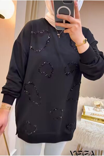 PEKA Pul nakış detayli tesettür tunik