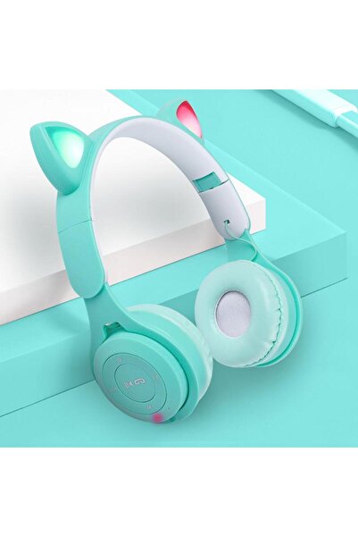 MRG MY08CAT On Ear Headphones, Bluetooth, Cat-type, Green