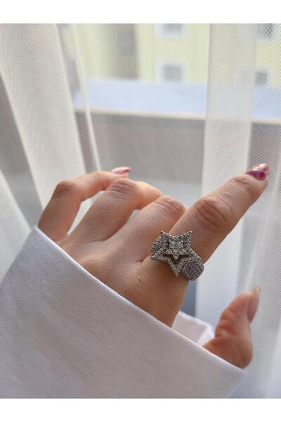 Venus Design Çelik Yıldız Taşlı Yüzük (Ayarlanabilir)