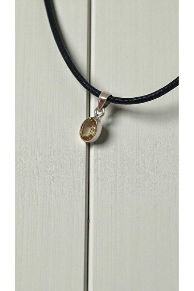 LUNEL Silver Doğal Sitirin Taşlı 925 Ayar Gümüş Kolye | 1,5 cm Zarif El İşçil...