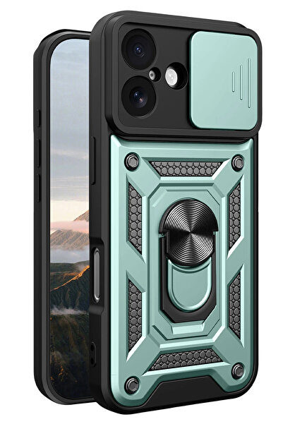 NewFace Nrzsnt Apple iPhone 17 Pars Silicone with Lens Ring (210440) - Green