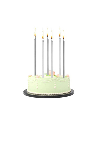 Orca 2 قطعة شمعة فضية