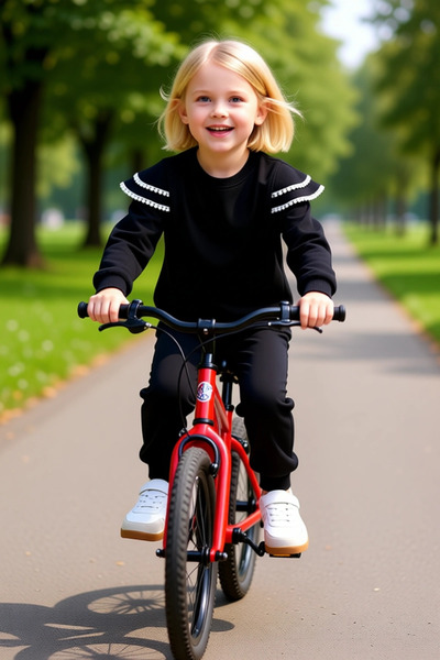 PayBuy Girl's Ruffled Detailed Knitted Tracksuit Set Comfort and Elegance in One Quality Stylish Comfortable