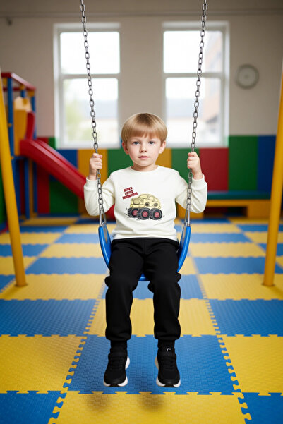 PayBuy Boys' Cotton Monster Truck Printed Crew Neck Sweatshirt and Sweatpants Set