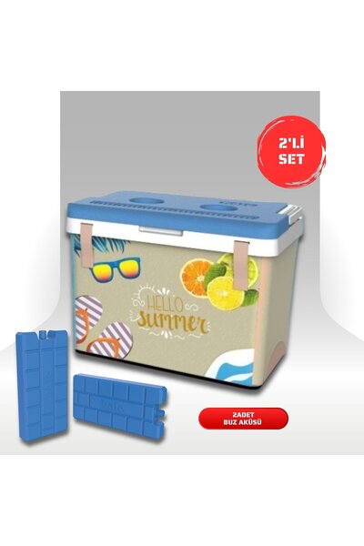 Kale Termos Buzluk Termos Set-20 Lt Kumaş Buzluk Termos (1029 Cooler Box)+2 A...