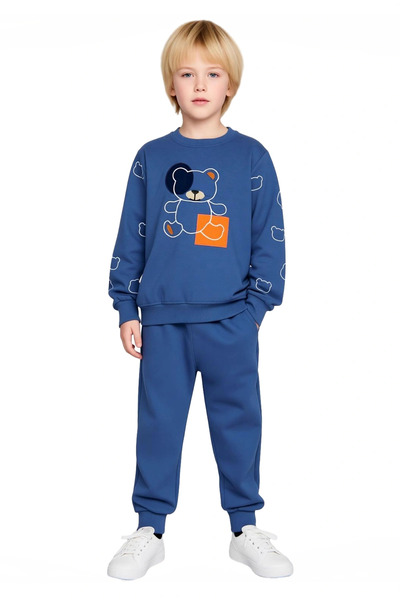 PayBuy Boys' Bottom-Top Cotton Knitted Printed Casual Set Comfort and Style in One Quality Stylish Comfortable