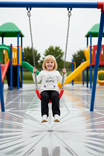 PayBuy Girls' Cotton Crew Neck Long Sleeve Slogan Printed Bottom Top Set Quality Stylish Comfortable