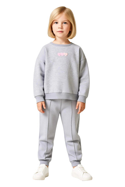 PayBuy Girl's Cotton Knitted Comfortable Heart Detail Set Quality Stylish Casual Daily Wear
