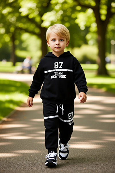PayBuy Boys' Hooded Oversized Fleece-Lined Cotton Suit Comfort and Style Combined Quality Stylish