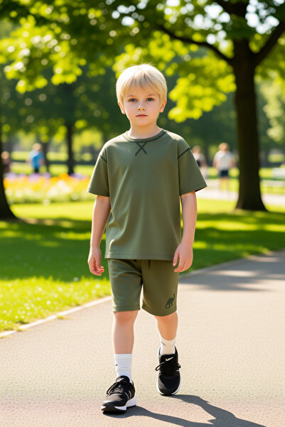 PayBuy Boys' Cotton Crew Neck Short Sleeve T-Shirt and Shorts Set Quality Stylish Comfortable