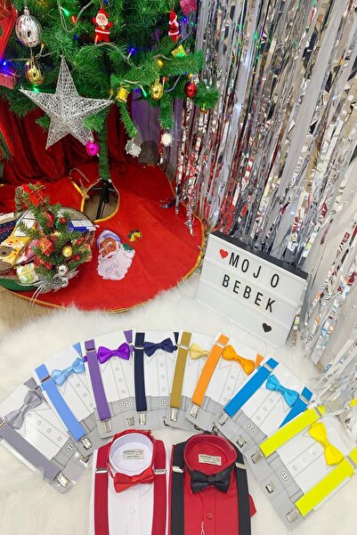 woorage cuties Woorage Erkek Çocuk Papyon Askı Takım 01101 Lacivert