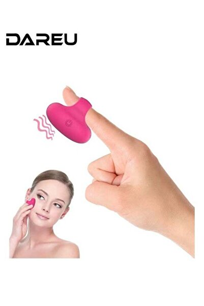 GENERIC4 Dario Small Vibrating Face & Eye Massager - Ring-shaped Personal Massager, Red Pink