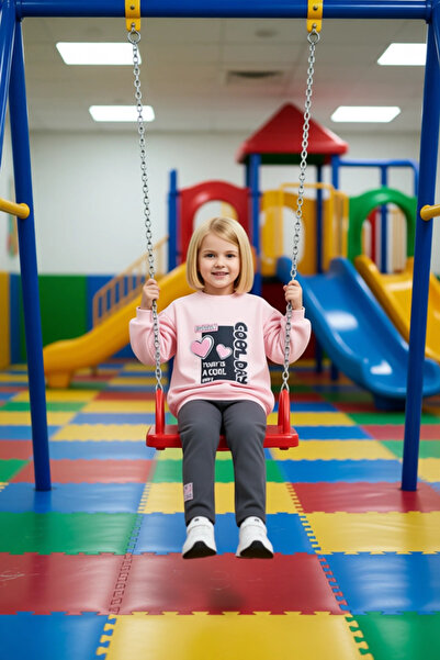 PayBuy Girl's Cotton Heart Printed Sweatshirt and Leggings Set Quality Stylish Comfortable Casual