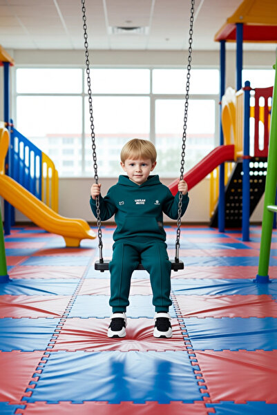 PayBuy Boys' Hooded Regular Knitted Sweatshirt and Sweatpants Set Quality Stylish Comfortable