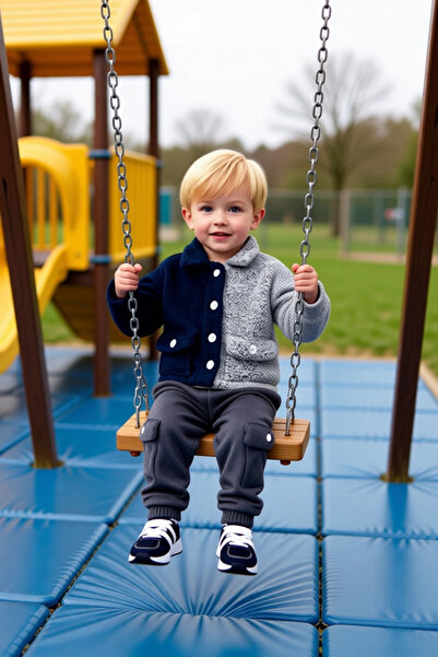 PayBuy Boys' Two-Tone Soft Fleece Top and Bottom Set Quality Stylish Comfortable Casual