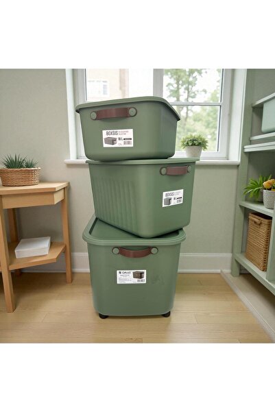 Online Home Market Boxsis Mix 10, 15 and 20 Lt Multi-Purpose Organizer Box with Lid – Decorative Storage Box