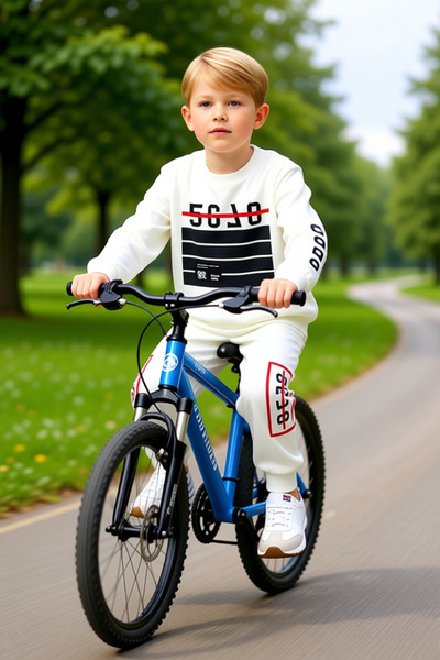 PayBuy Boys' Thin Knitted Graphic Pattern Crew Neck Long Sleeve Suit High Quality Stylish Comfortable