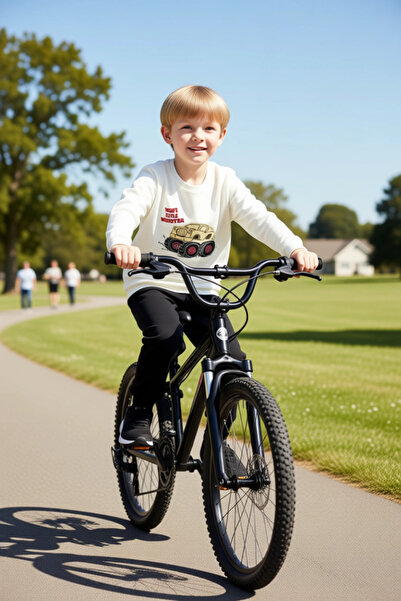 PayBuy Boys' Cotton Monster Truck Printed Crew Neck Sweatshirt and Sweatpants Set