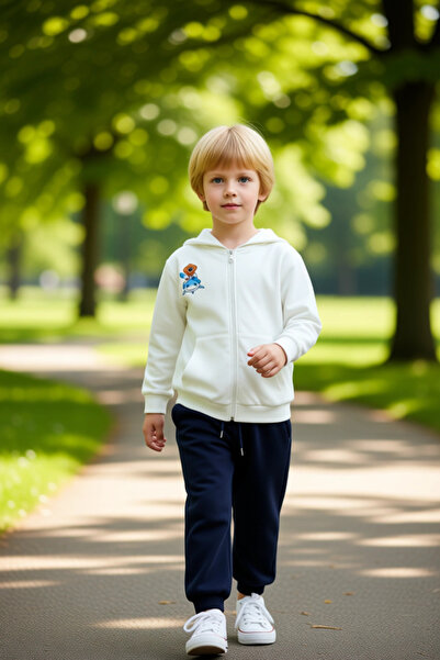 PayBuy Boy's Zippered Hooded Top and Sweatpants Set High Quality Stylish Comfortable