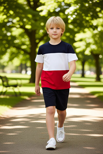 PayBuy Boys' Cotton Crew Neck Short Sleeve Top and Shorts Set Quality Stylish Comfortable