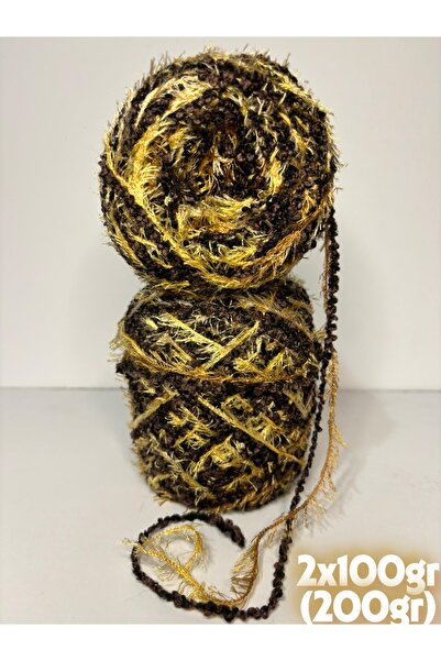 Ana&Kuzusu İplik Bitter kalın buklet, degradeli tavşan tüylü örgü ip