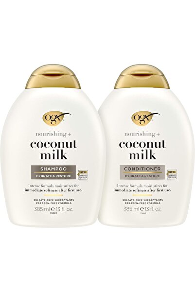 OGX Coconut Milk Set - Shampoo + Conditioner (13 oz)
