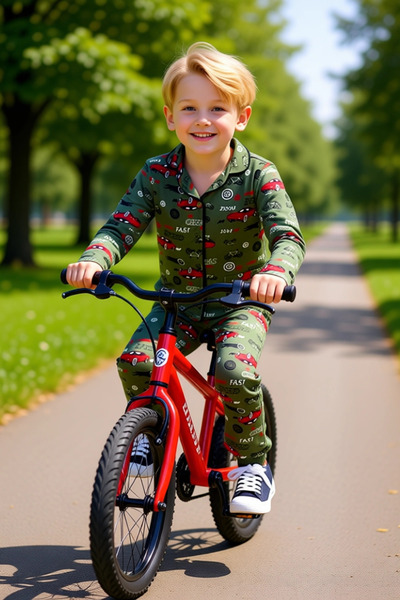 PayBuy Boys' Printed Long Sleeve Pajama Set Ideal Choice for Comfortable Nights Quality Stylish