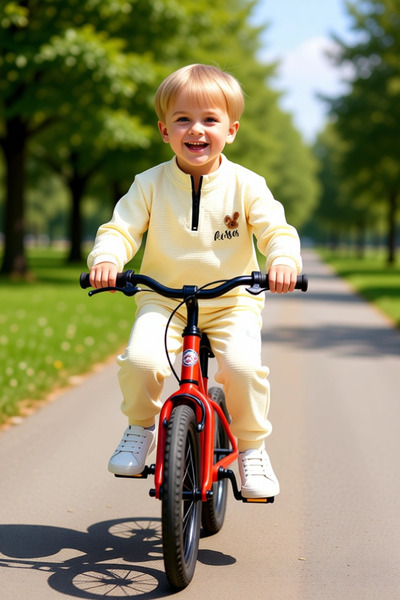 PayBuy Boys' Crew Neck Zippered Printed Piece Knitted Top and Bottom Set Quality Stylish Comfortable