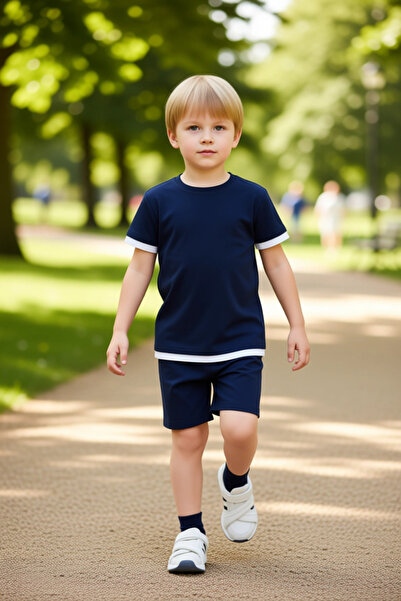 PayBuy Boys' Cotton Crew Neck Short Sleeve Top and Shorts Set Quality Stylish Comfortable