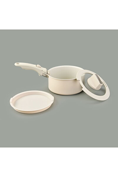 MATMEL Ultimate Pro 7 Piece Cook and Store Cookware Set - Beige