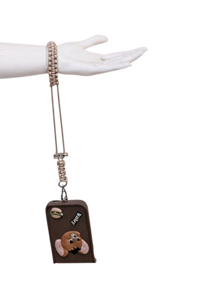 My Strape A.Brown Paracord Bracelet Phone Strap Compatible with All Cases