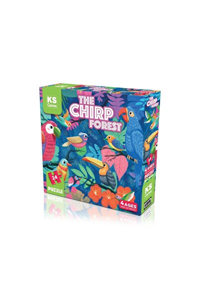 Ks Games 24 Parça Puzzle - The Chirp Forest