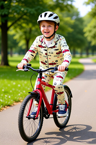 PayBuy Boys' Bottom-Top Printed Long Sleeve Pajama Set Ideal Choice for Comfortable Nights Quality Stylish