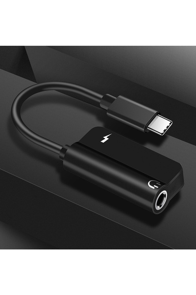 MRG Usb TypeC Audio Adapter to Jack MDU05, USBC to Jack 3.5mm, Black