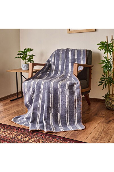 MATMEL Soft Mavruz Cotton Tv Blanket - Blue - 130X170 cm