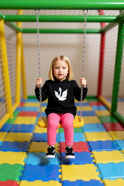 PayBuy Girl's Hooded Swan Cotton Two-Piece Suit Quality Stylish Comfortable Casual